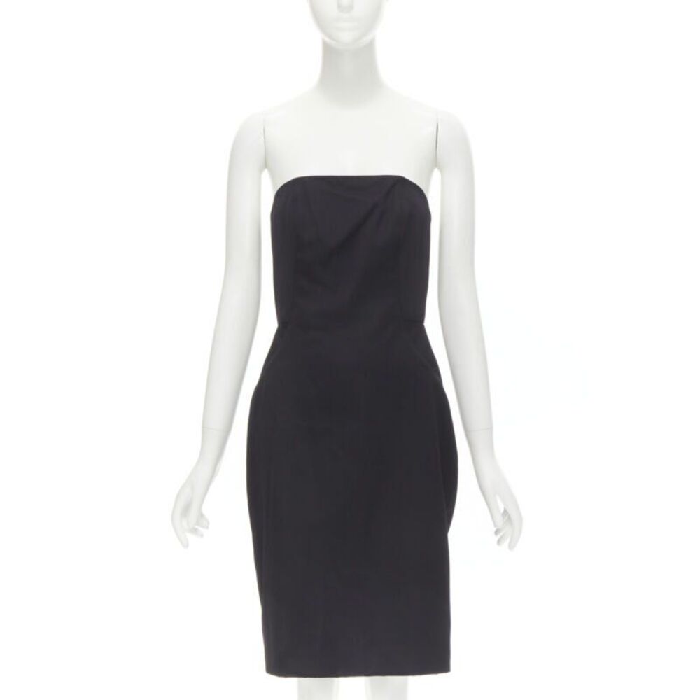 Alexander Wang Corset Strapless Leather Dress